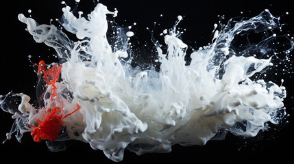 smoke on the black background on the black background