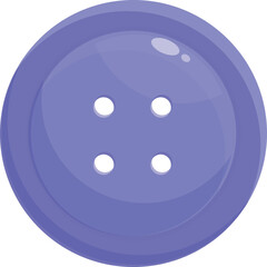 Top classic button icon cartoon vector. Garment plastic. Classic denim
