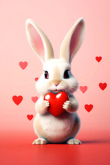 Cute rabbit, Valentine16
