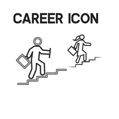 career icon, illustration vector template
