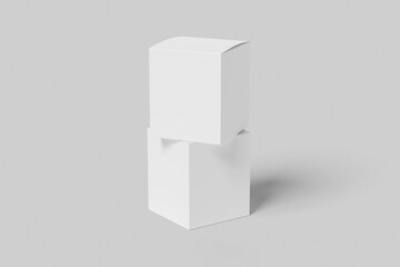 Blank Square Box Packaging Mockup