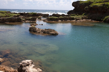 Guam island view on a sunny summer day