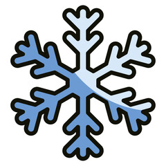 Snowflake Crystal Icon Element For Design