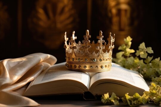 Bible And Easter Crown, Religious Symbols That Are Significant During This Time