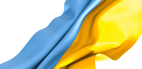 Flag of Hope: Vibrant 3D Ukraine Flag Represents Aspirations