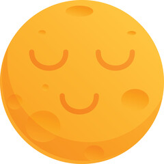 Lullaby smiling sleeping moon icon cartoon vector. Rocking child. Mom parent