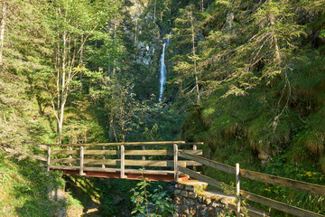 Urfall-Wasserfall, Tannheim, Tirol, Österreich