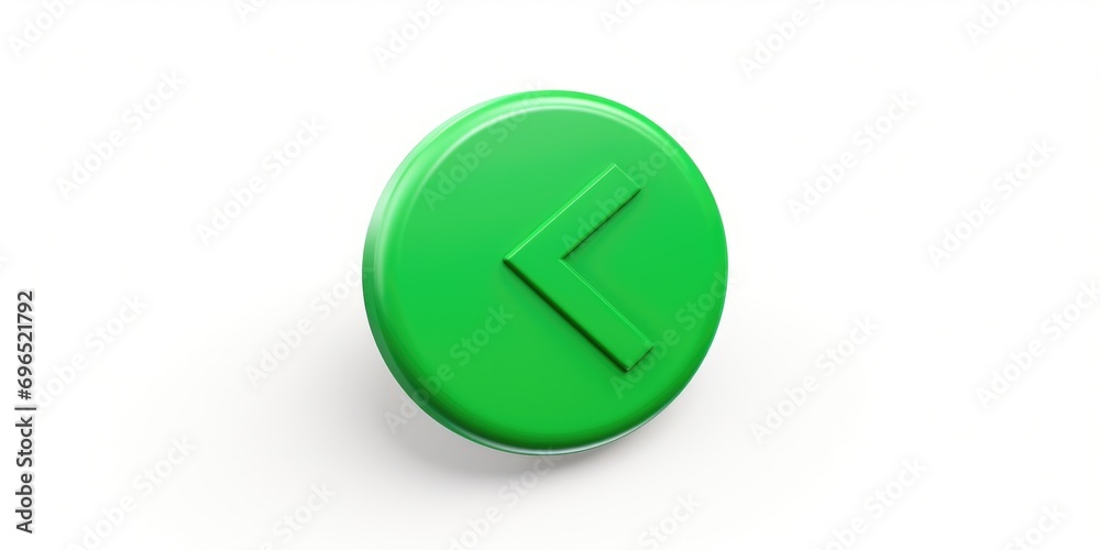 Poster A green button with an arrow symbol on it. Can be used for various purposes