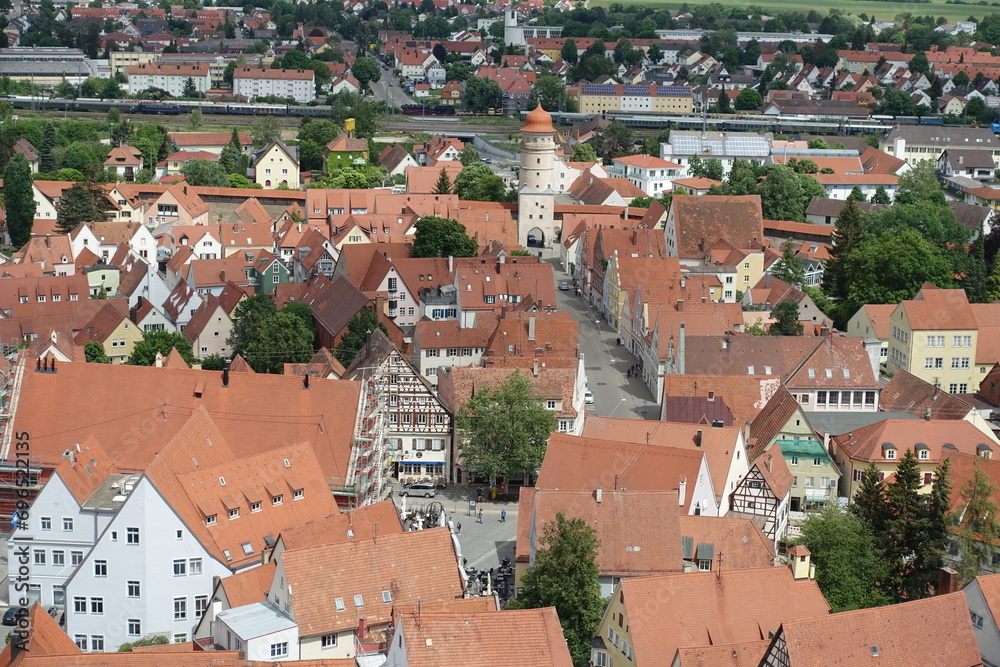 Poster Blick vom Daniel in Noerdlingen