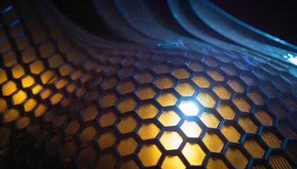 Carbon Fiber geometric wallpaper background glowing