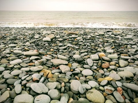 Pebble beach, Aberystwyth 