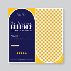 free vector live stream or online training session poster design template