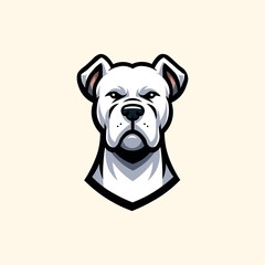 Dogo Argentino Mascot Logo