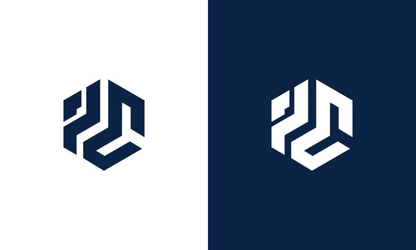 letter p and c monogram logo design vector