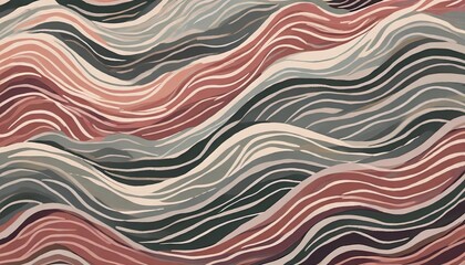 hand drawn wavy wallpaper abstract waved nautical background colored pattern with waves doodle for your design