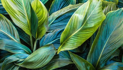 leaves of spathiphyllum cannifolium abstract dark green texture nature background tropical leaf