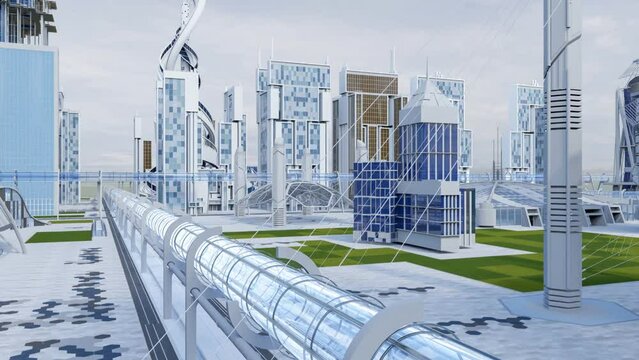 sci fi city, scifi, future 60 fps
