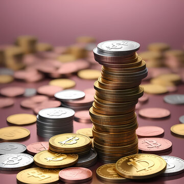 Image of stacked coins, Economic news-related image