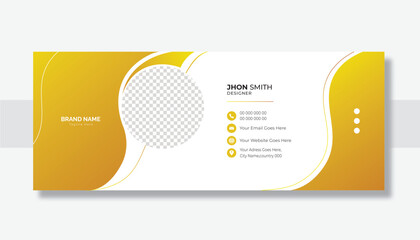 email signature design template