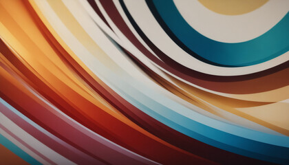 Multicolored lines abstraction, generative ai