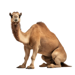 Camel isolated on white or transparent background