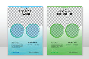 travel agency poster design template