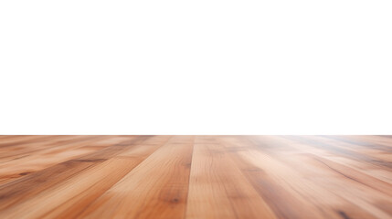 Rustic empty wooden floor isolated on transparent background, for product promotion placement, marketing display product, png