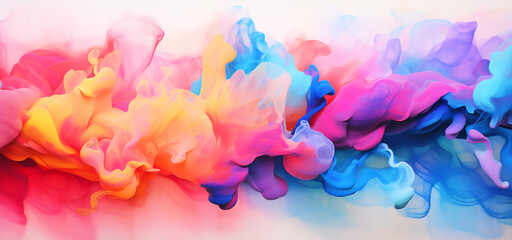 Fototapeta na wymiar abstraction, wallpaper, background, splash, fog, rainbow