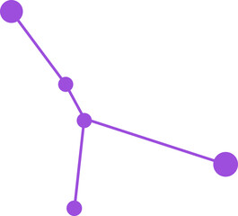 Zodiac constellations. Minimalist star signs, astrology constellation shape.