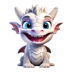 Cute dragon memoji isolated on transparent and white background. PNG transparent, emoji