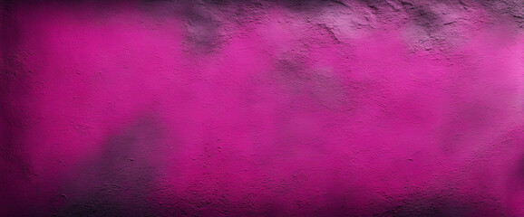 Vibrant Black, Purple, and Pink Abstract Background - Textured Magenta Concrete for Design Space, Panoramic Web Banner/Header