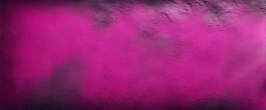 Vibrant Black, Purple, and Pink Abstract Background - Textured Magenta Concrete for Design Space, Panoramic Web Banner/Header - Powered by Adobe
