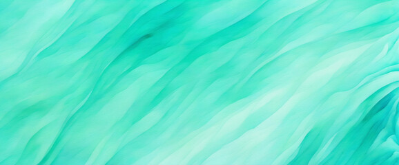 Obraz premium Soft Aqua Watercolor. Abstract Art. Serene Blue-Green Background, Ideal for Design, Wide Format.