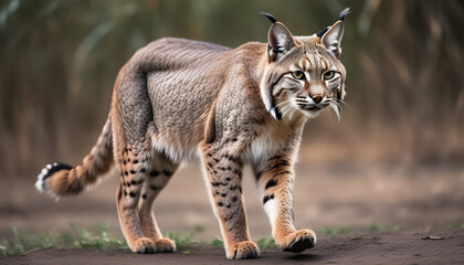 Fototapeta premium Bobcat on the prowl