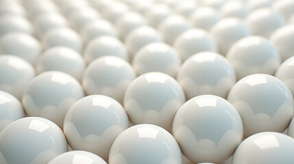 Uniform White Spheres Pattern, Suitable for Background, Abstract Concepts, and Minimalism
