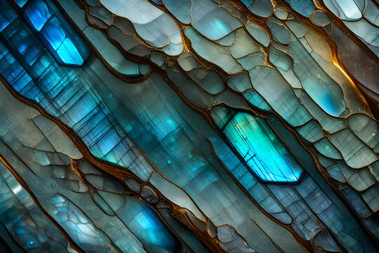Labradorite Radiance: Iridescent Gemstone Texture