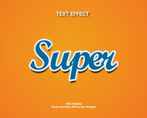 Editable text effect design template