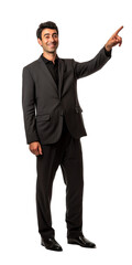 Deaf Person Communicating With Sign Language - Expressive and Inclusive. Isolated on a Transparent Background. Cutout PNG.