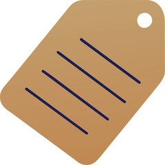 price tags, promotions, kraft paper, icon