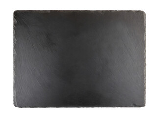 Black slate board isolated