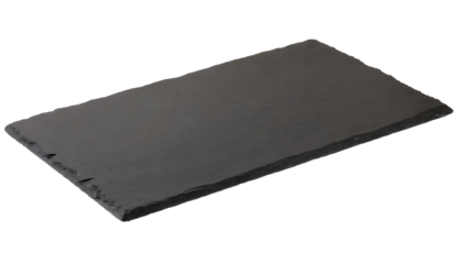 Black slate board isolated