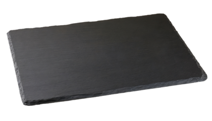 Black slate board isolated