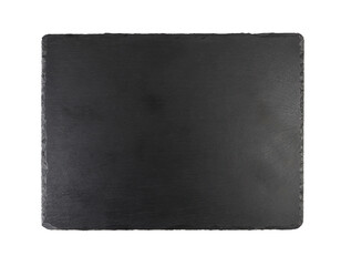 Black slate board isolated