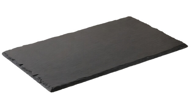 Black slate board isolated