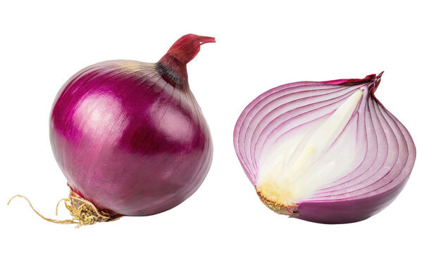 Delicious onion cut out