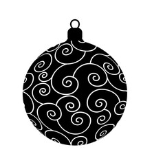 christmas ball isolated on white background