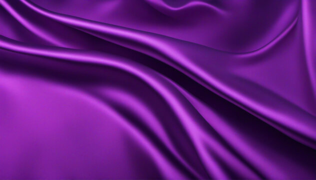 Shimmering purple cloth backdrop.