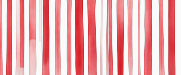 Red watercolor striped pattern on white backdrop