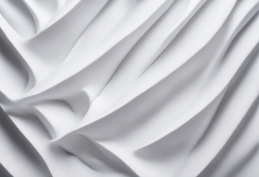 White background kink shape. Foam plastic Styrofoam texture