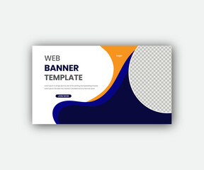 Creative Modern and colorful Roll-up banner design template